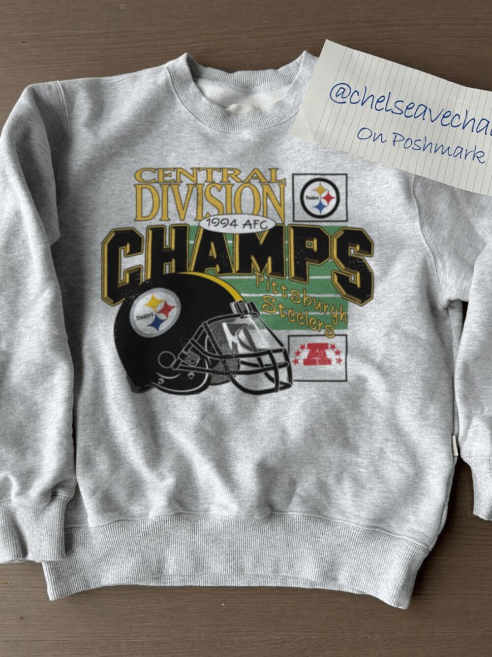 Vintage 1994 AFC Pittsburgh Steelers Central Division Champions Shirt, NFL Shirt